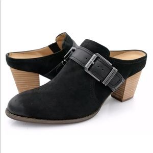 Vionic Womens Upright Cheyenne Block Heel Mules